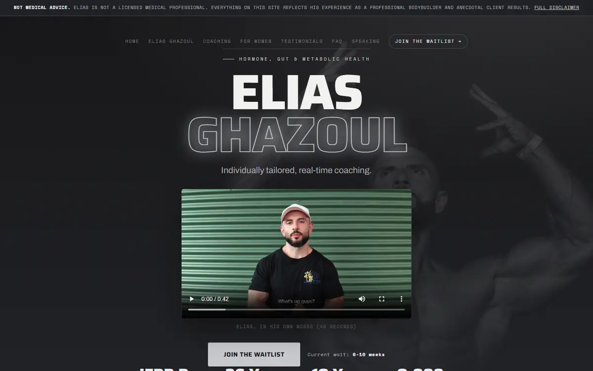 Elias Ghazoul website