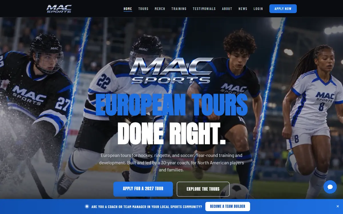 MAC Sports website